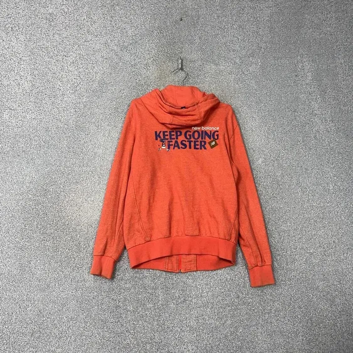 뉴발란스 로고 오렌지 후드집업 95 상품이미지2