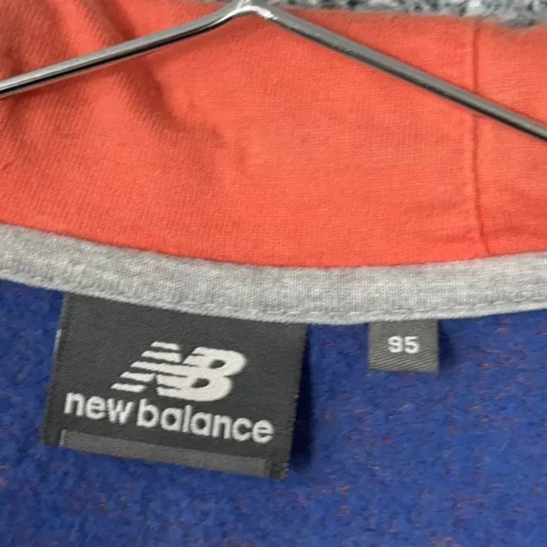 뉴발란스 로고 오렌지 후드집업 95 상품이미지5