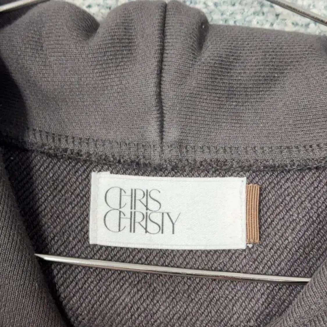 크리스크리스티 로고 브라운 후드티 L 상품이미지3