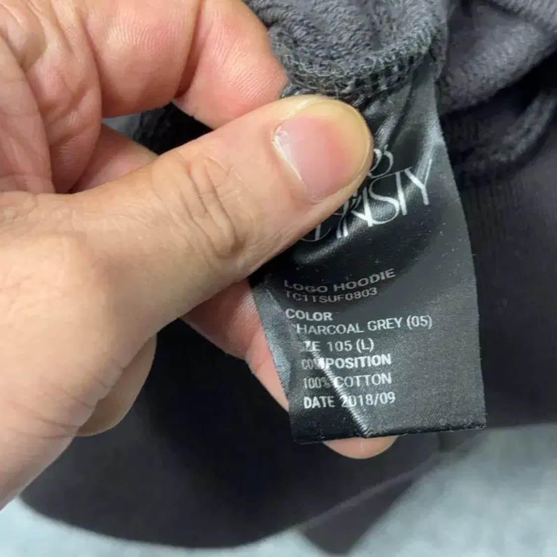 크리스크리스티 로고 브라운 후드티 L 상품이미지4