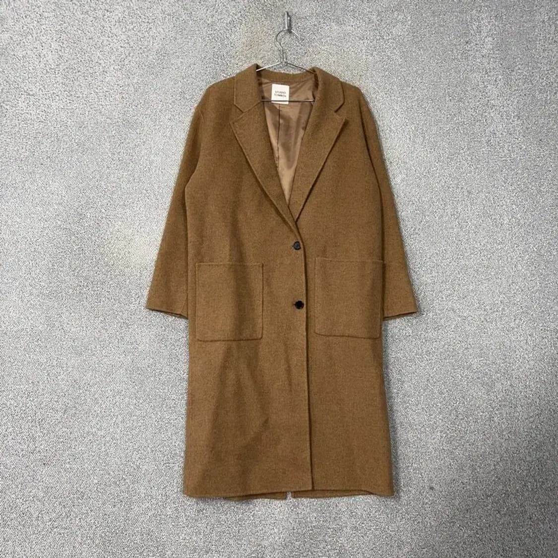 스튜디오 톰보이 브라운 울 코트 85-92-160 상품이미지1