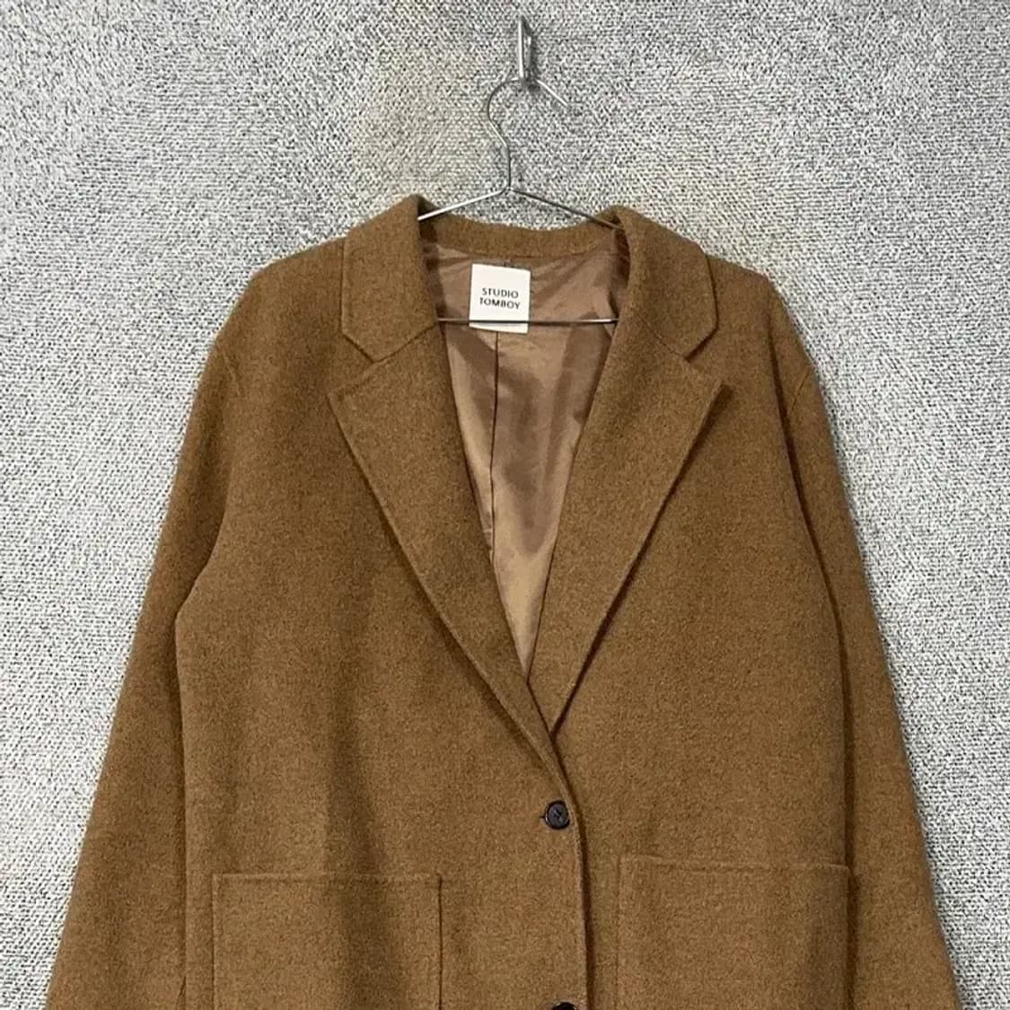 스튜디오 톰보이 브라운 울 코트 85-92-160 상품이미지3