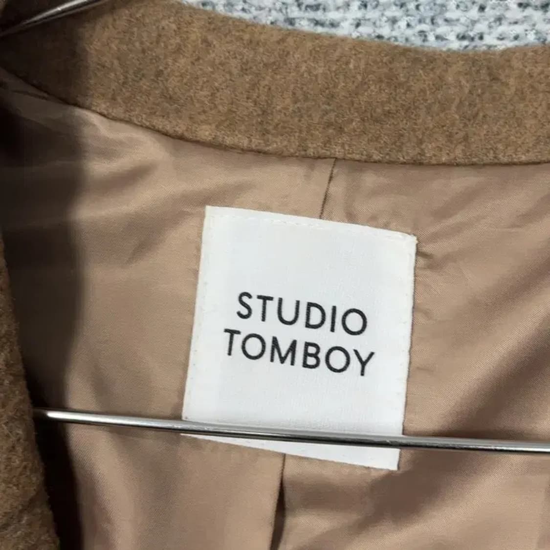 스튜디오 톰보이 브라운 울 코트 85-92-160 상품이미지5