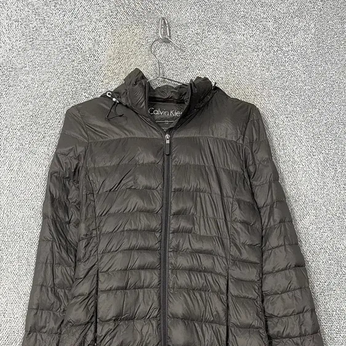 캘빈클라인 여성 그레이 경량 롱 패딩 XS 상품이미지3