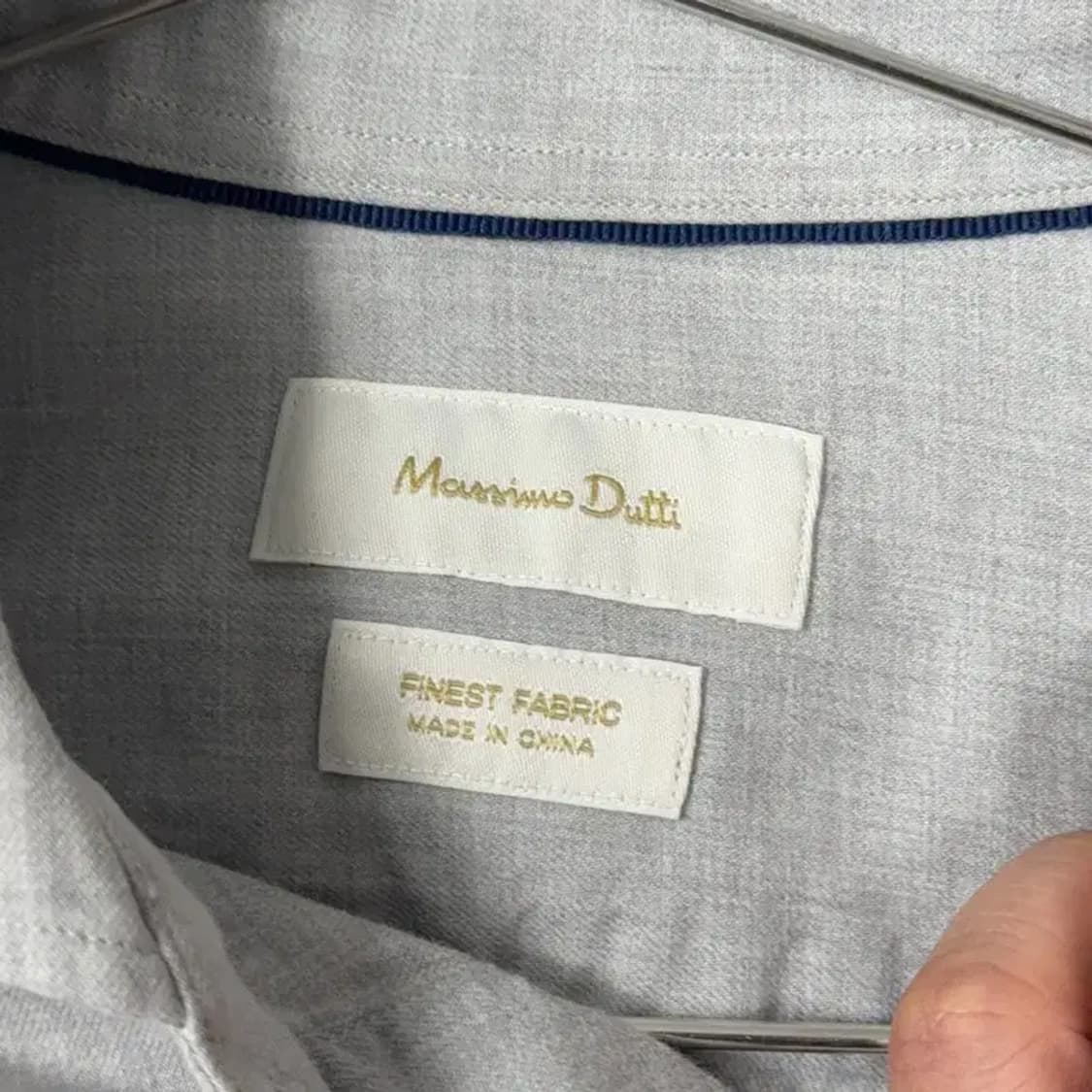 마시모두띠 패브릭 라이트 그레이 셔츠 M 상품이미지3