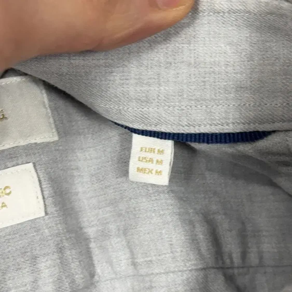 마시모두띠 패브릭 라이트 그레이 셔츠 M 상품이미지4