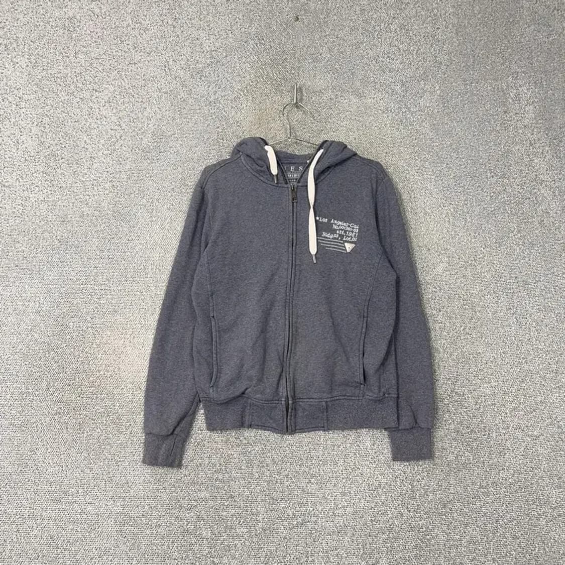 게스 남성 캐주얼 그레이 후드집업 M 상품이미지1