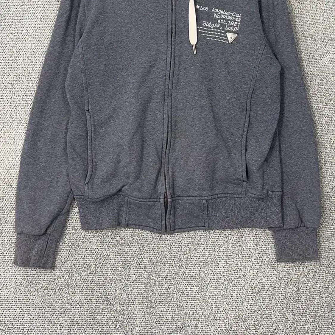 게스 남성 캐주얼 그레이 후드집업 M 상품이미지4