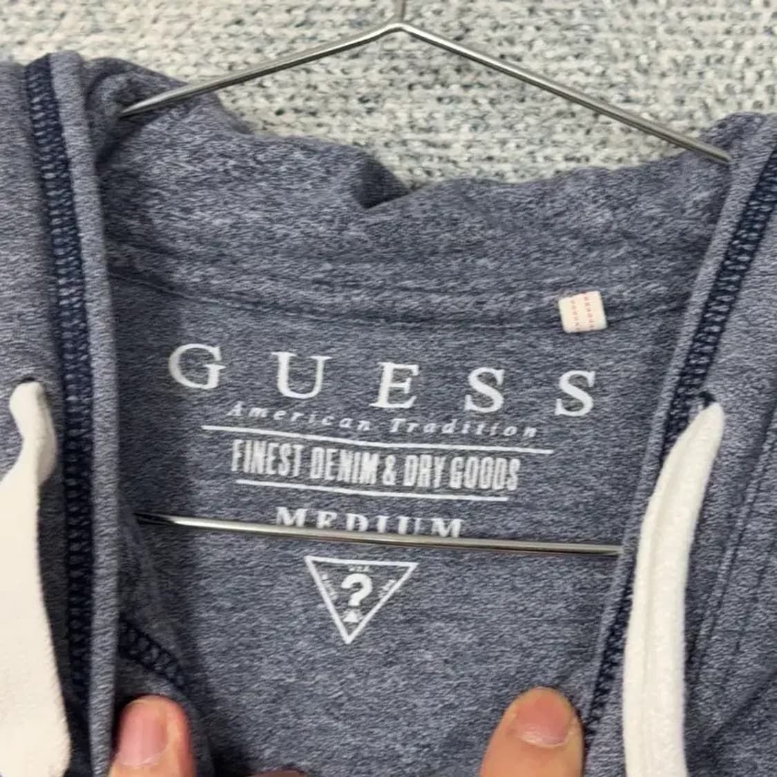 게스 남성 캐주얼 그레이 후드집업 M 상품이미지5