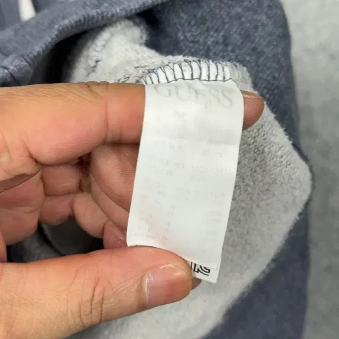 게스 남성 캐주얼 그레이 후드집업 M 상품이미지6