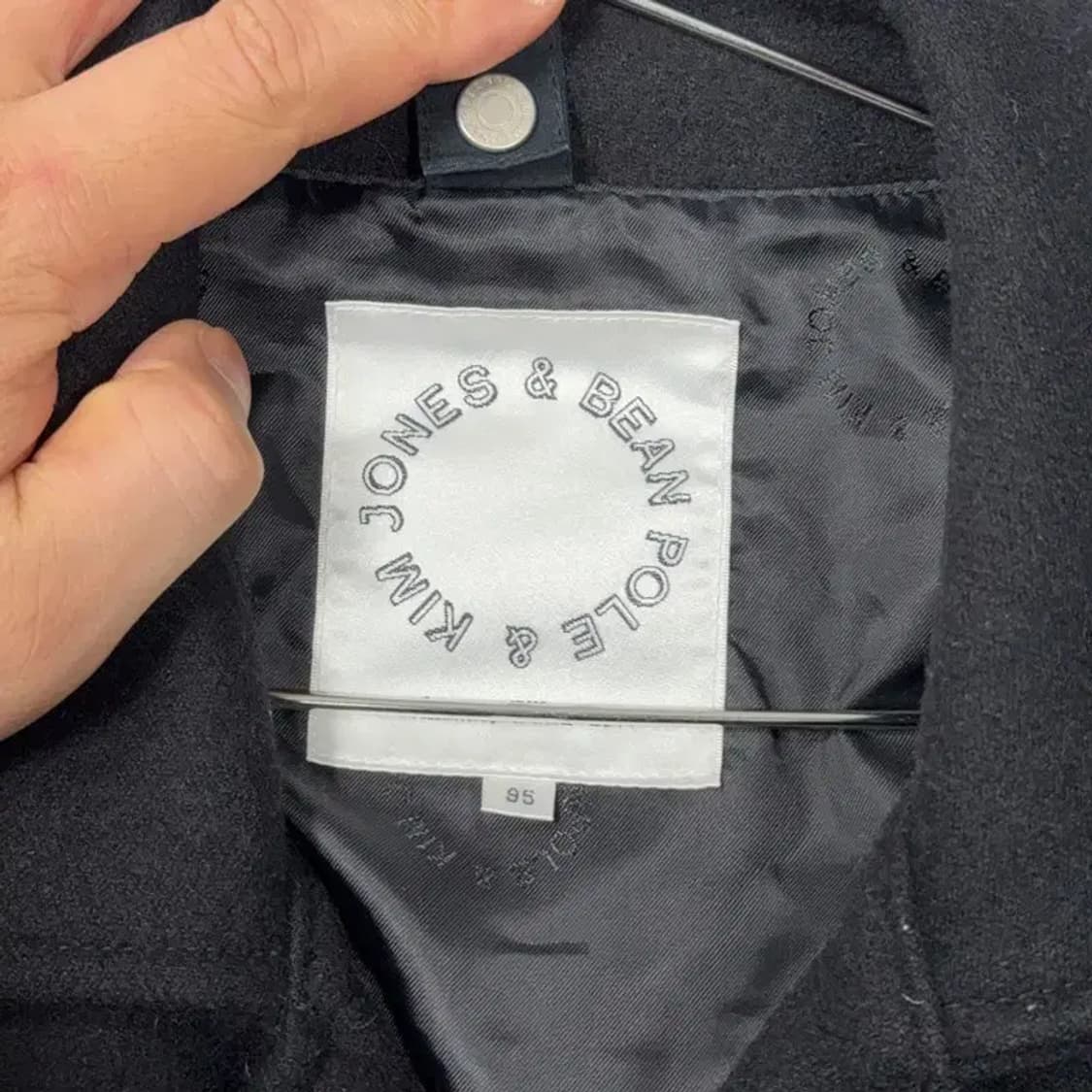 빈폴 킴존스 포켓 블랙 울 코트 95 상품이미지5