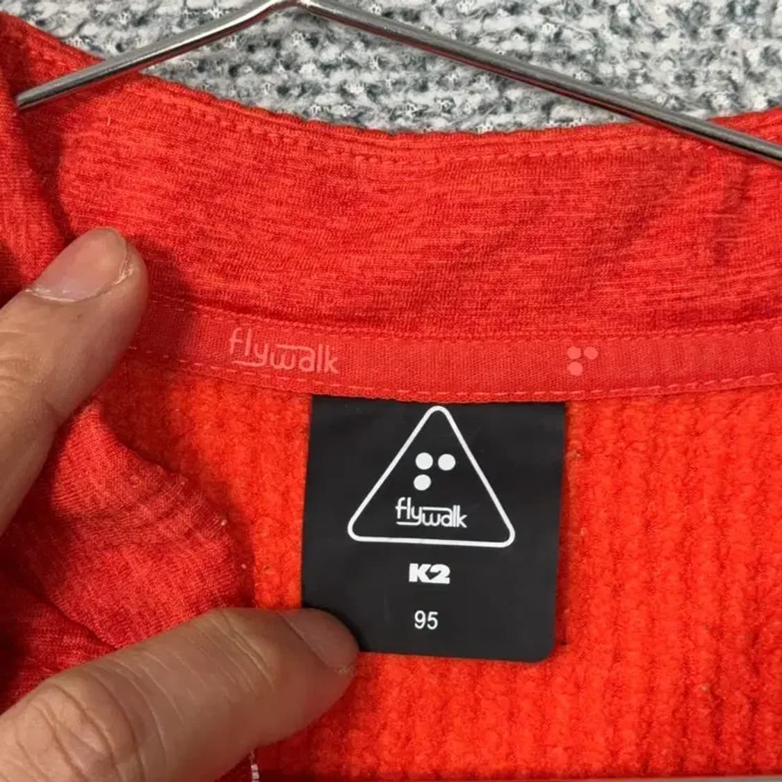 K2 플라이워크 기능성 레드 반집업 긴팔티 095 상품이미지3