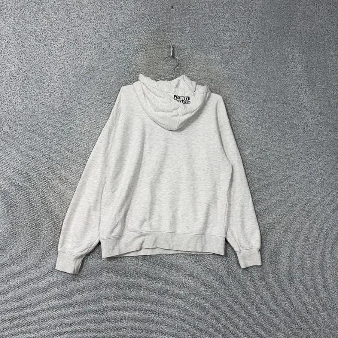 로맨틱크라운 라이트 그레이 스펠 로고 오버핏 후드티 M 상품이미지2