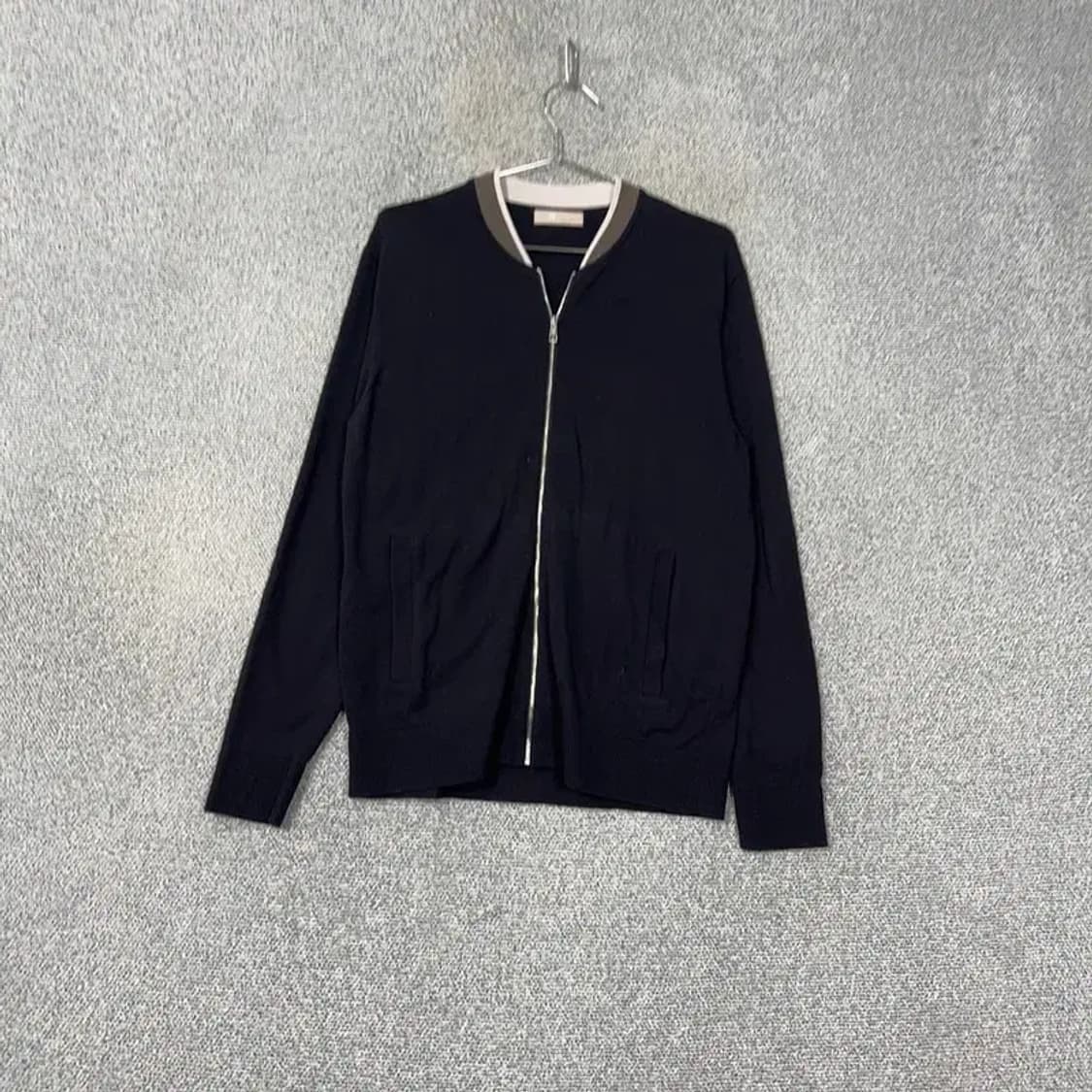 빈폴 남성 캐주얼 블루종 니트 집업 100 상품이미지1