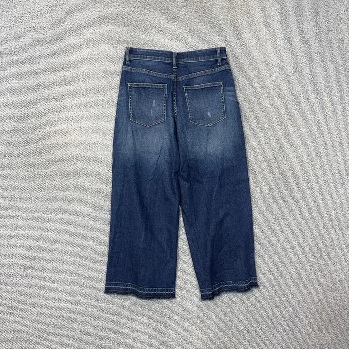 유니클로 여성 워싱 빅 와이드 데님팬츠 25 상품이미지2