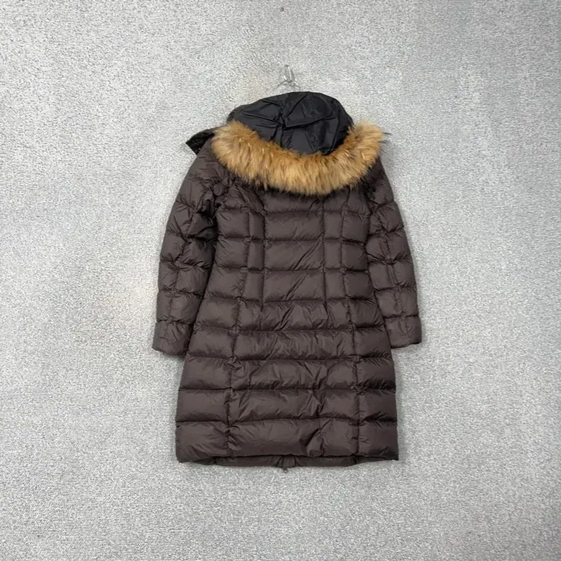 네파 라쿤퍼 퀄팅 브라운 롱패딩 90 상품이미지2