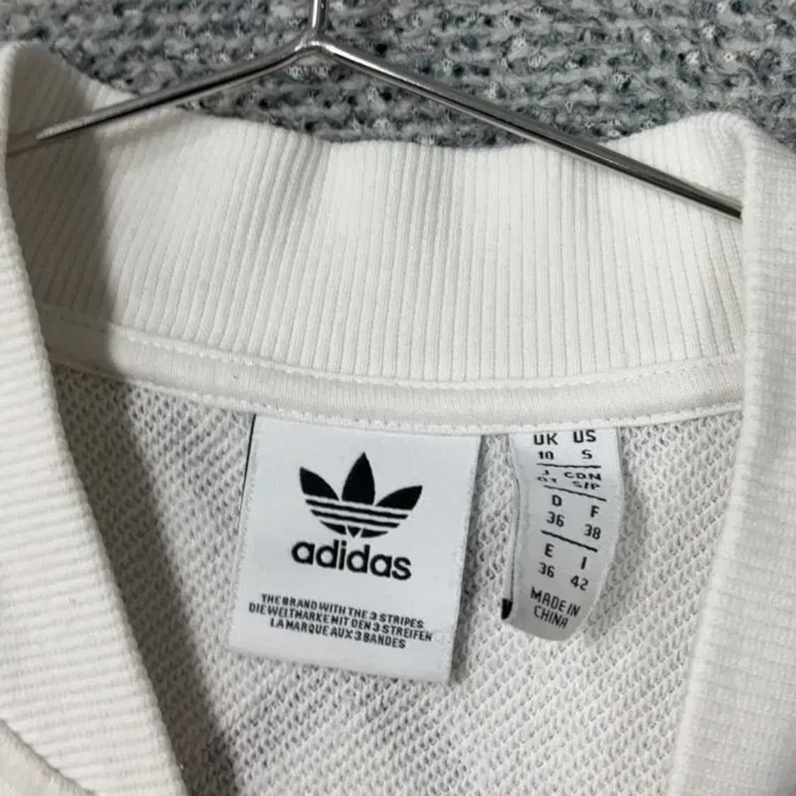 아디다스 화이트 캐주얼 남성 코튼 블루종 집업 95 상품이미지3