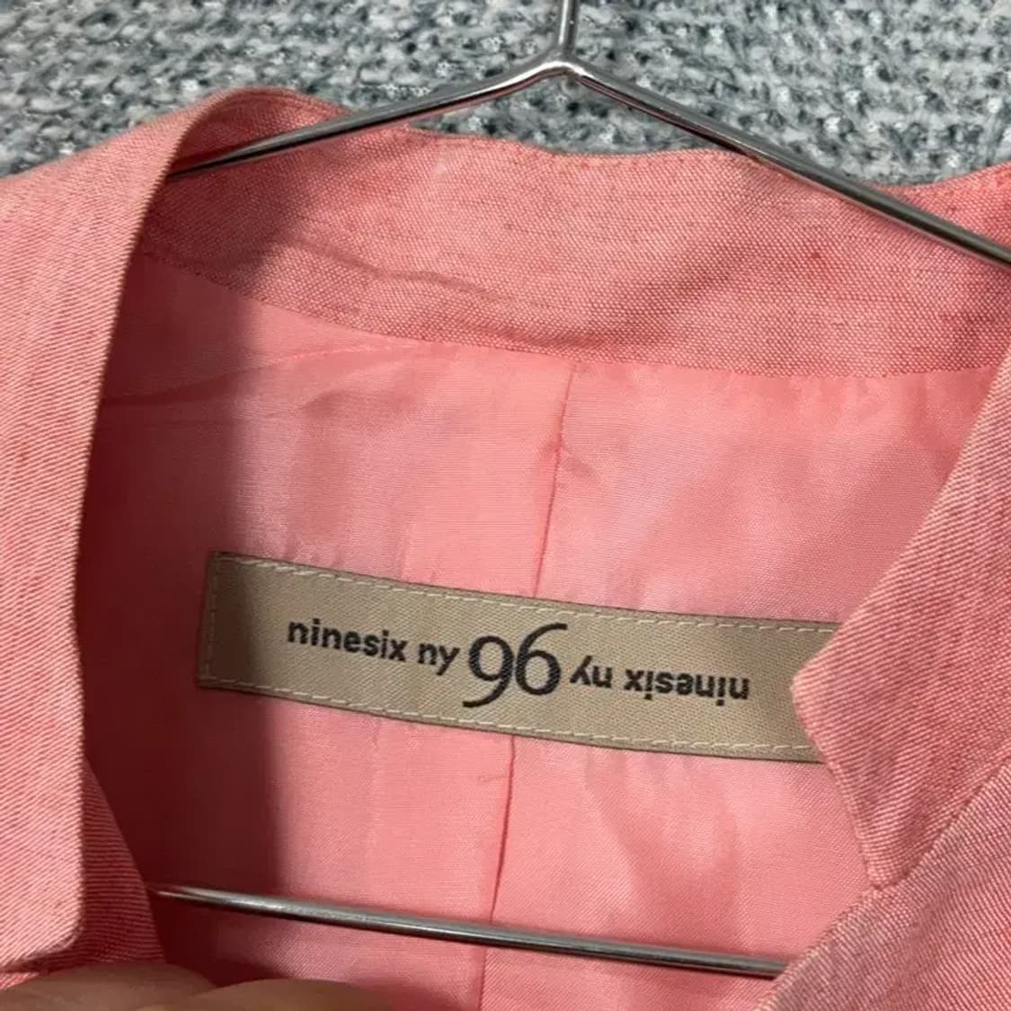 나인식스 린넨 코랄 블레이저 88-70-160 상품이미지4