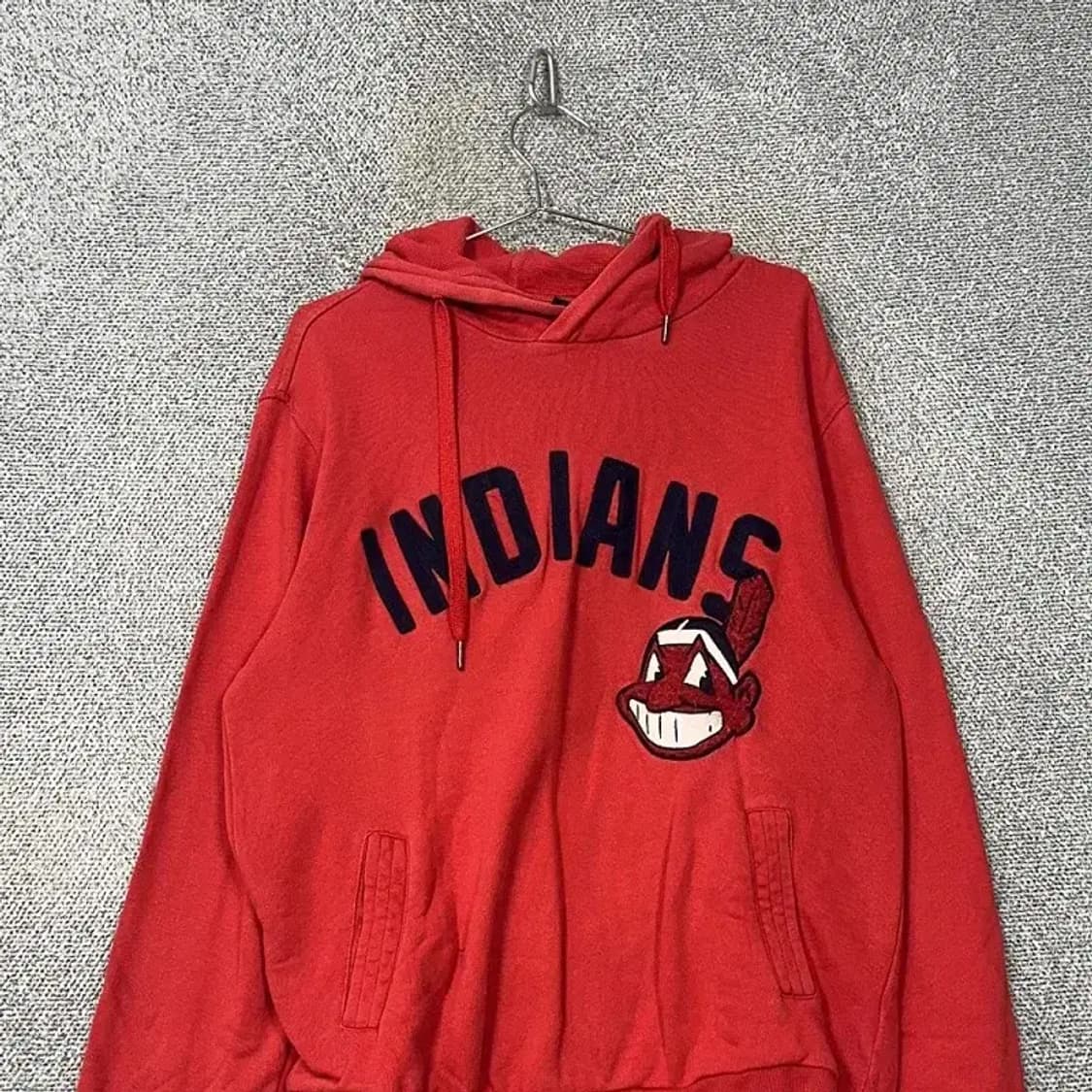 mlb 인디애나 프린팅 레드 후드티 110 상품이미지3