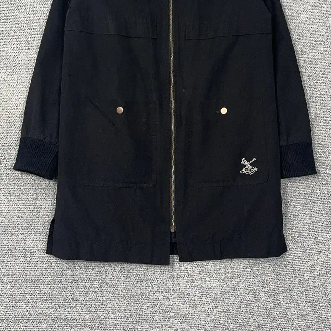 마인드브릿지 여성 블랙 블루종 롱 자켓 55 상품이미지4