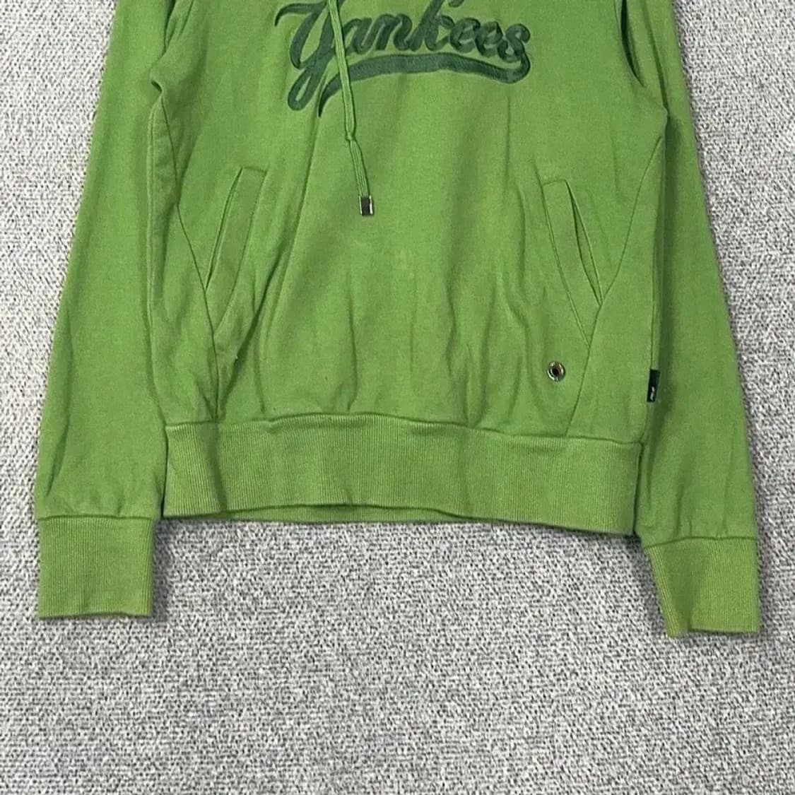 MLB 뉴욕양키즈 자수 그린 후드티 90 상품이미지4