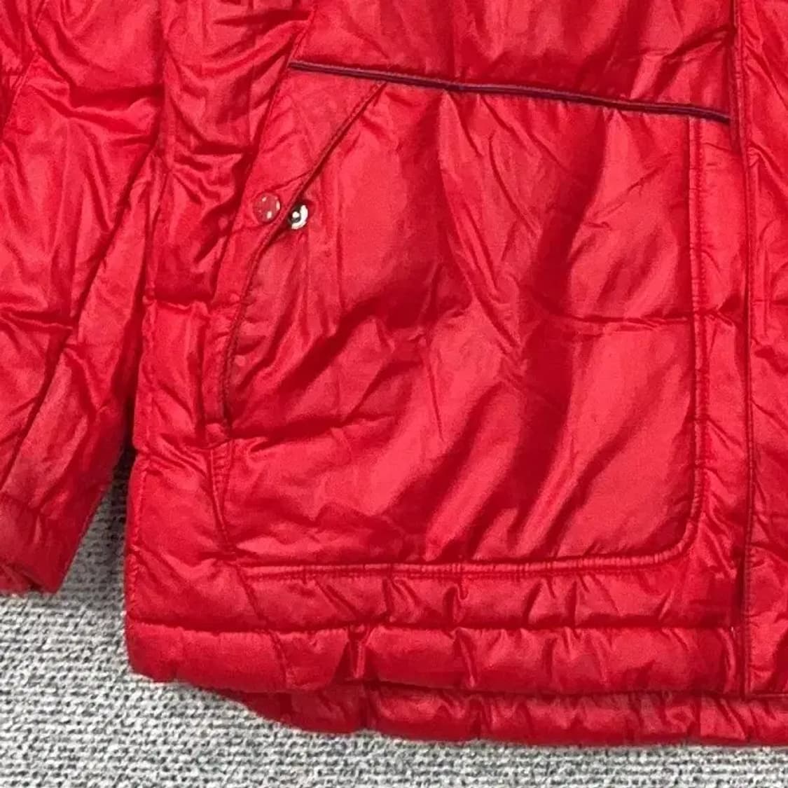 나이키 빈티지 백로고 레드 패딩 XL 상품이미지3