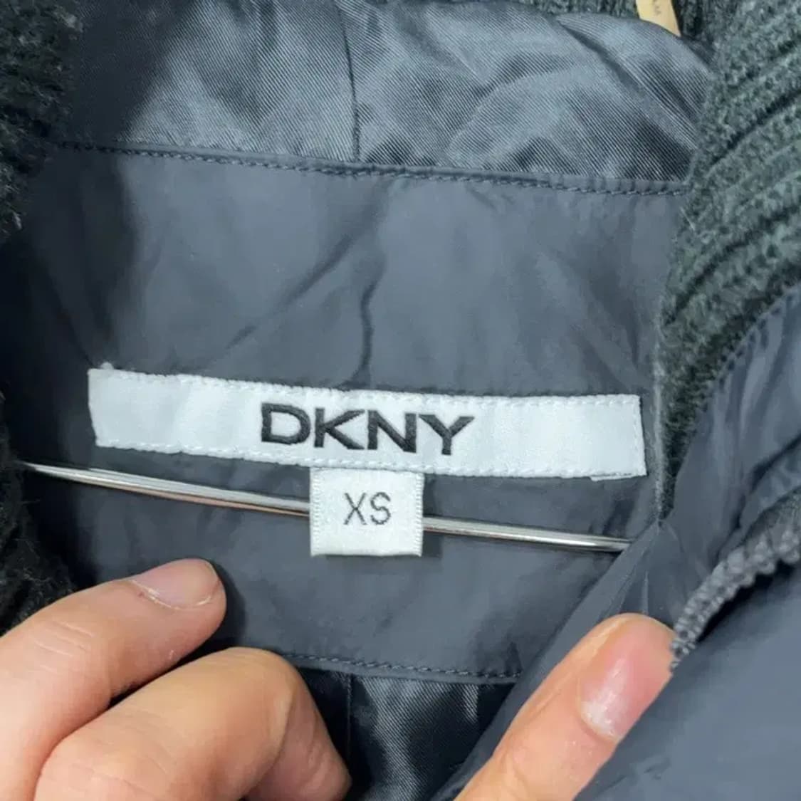 DKNY 여성 벨티드 블랙 롱 패딩 XS 상품이미지6