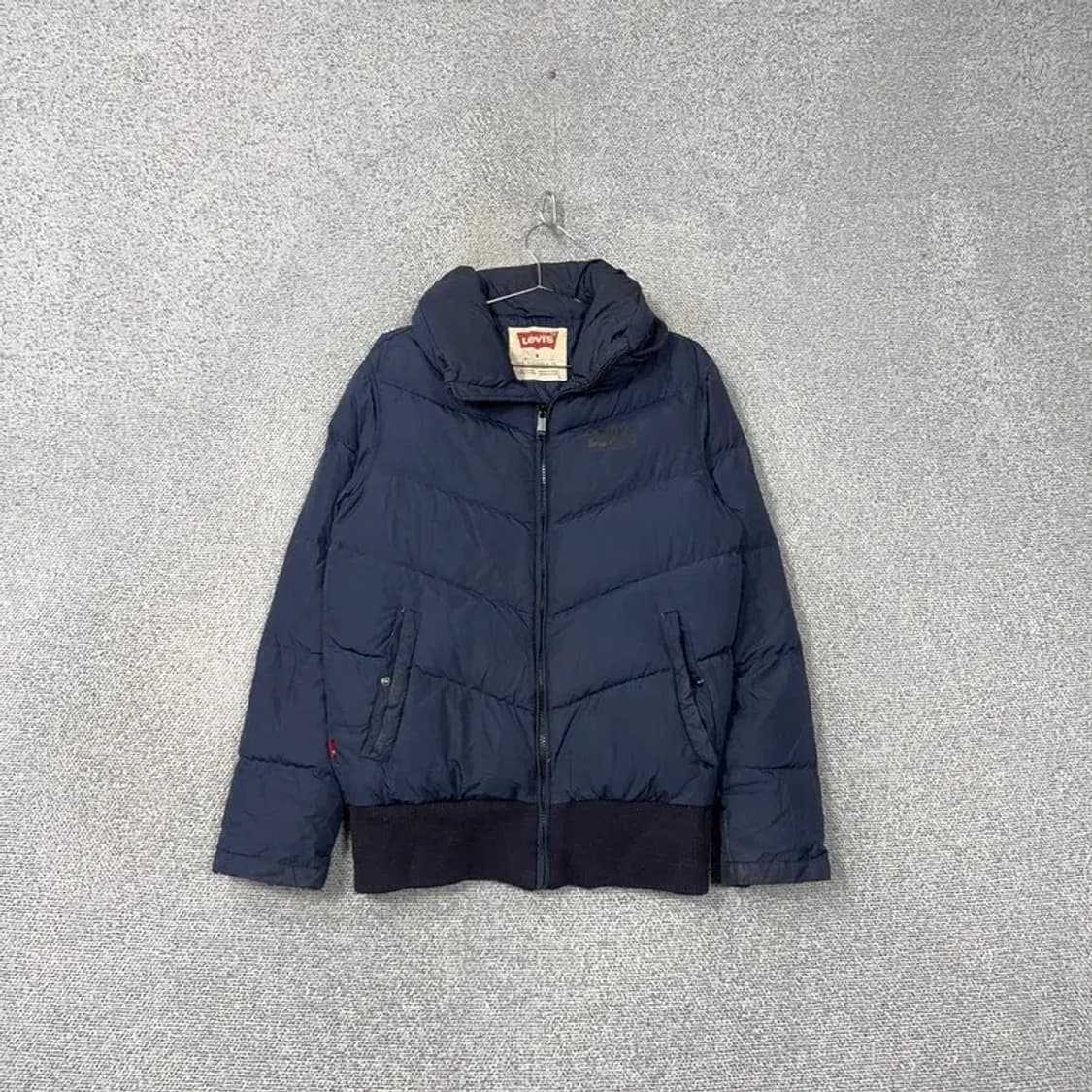 리바이스 네이비 로고 패딩 M 상품이미지1