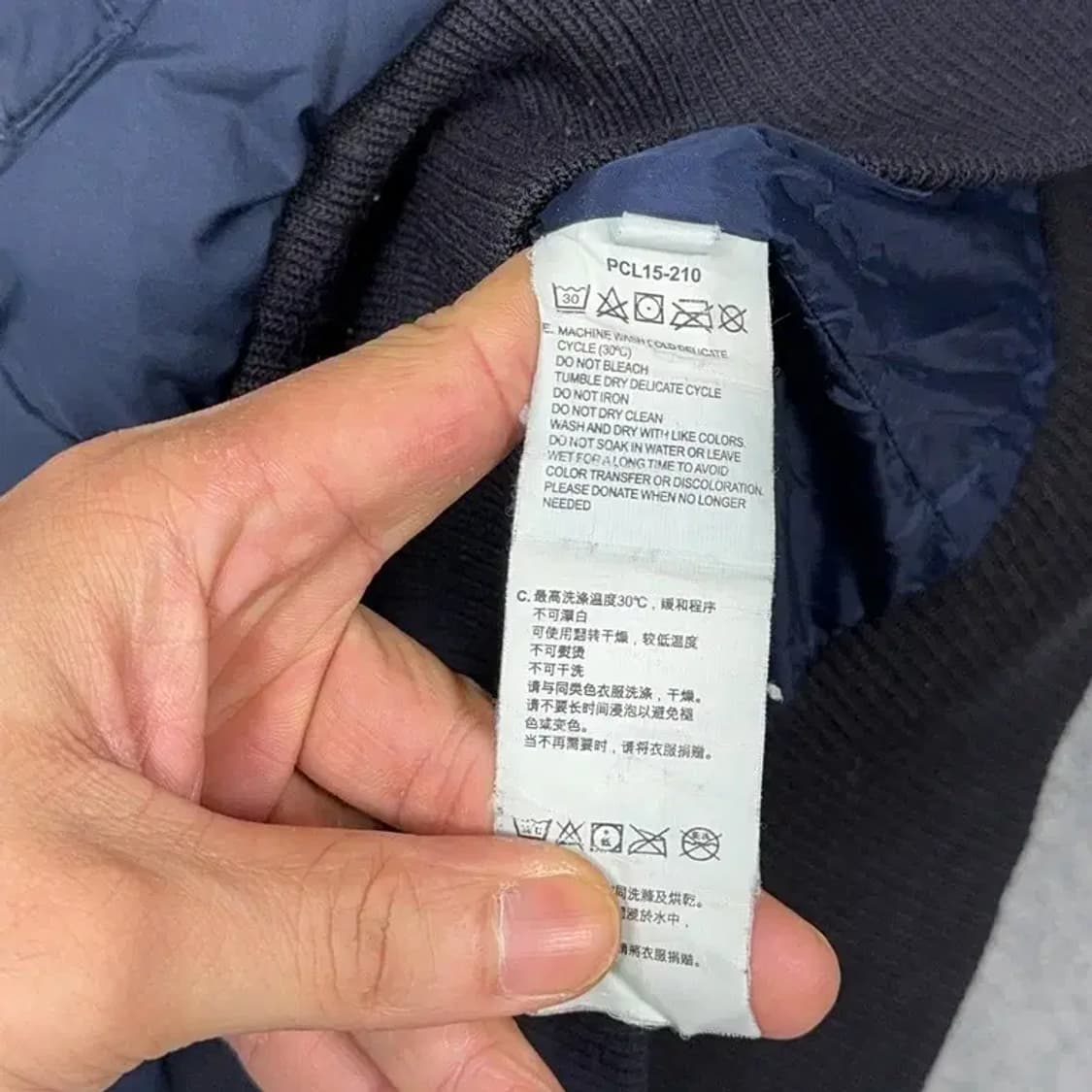 리바이스 네이비 로고 패딩 M 상품이미지4