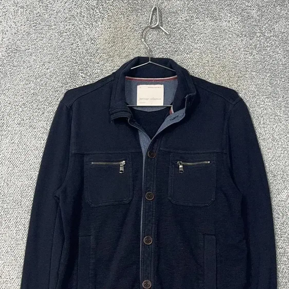 바나나리퍼블릭 코튼 네이비 버튼 자켓 S 상품이미지3