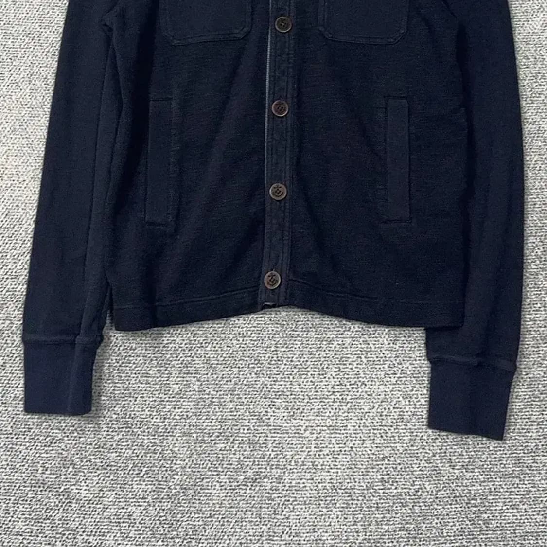 바나나리퍼블릭 코튼 네이비 버튼 자켓 S 상품이미지4