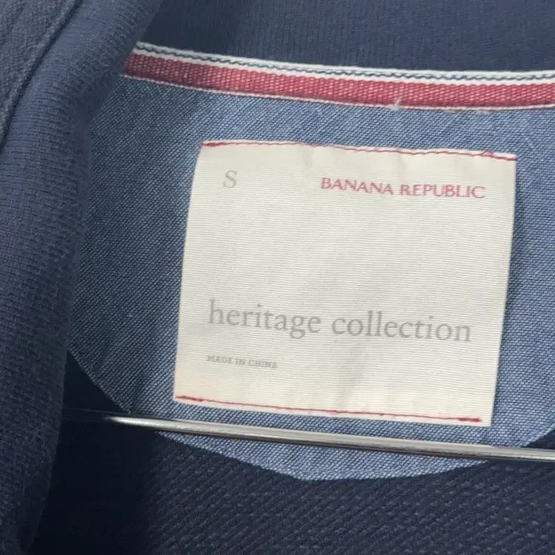 바나나리퍼블릭 코튼 네이비 버튼 자켓 S 상품이미지5