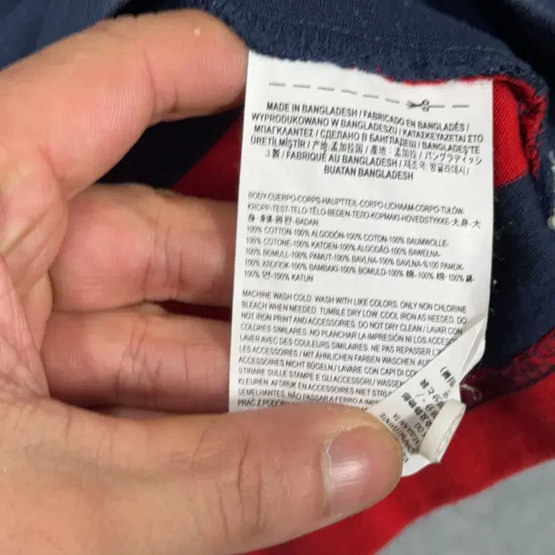 반스 박스로고 스트라이프 럭비티 L 상품이미지4