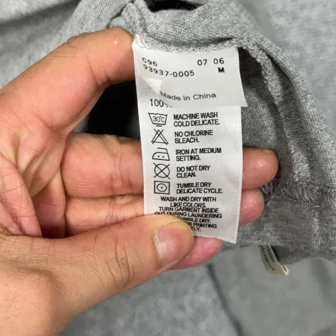 리바이스 빈티지 라이트 그레이 긴팔티 M 상품이미지4