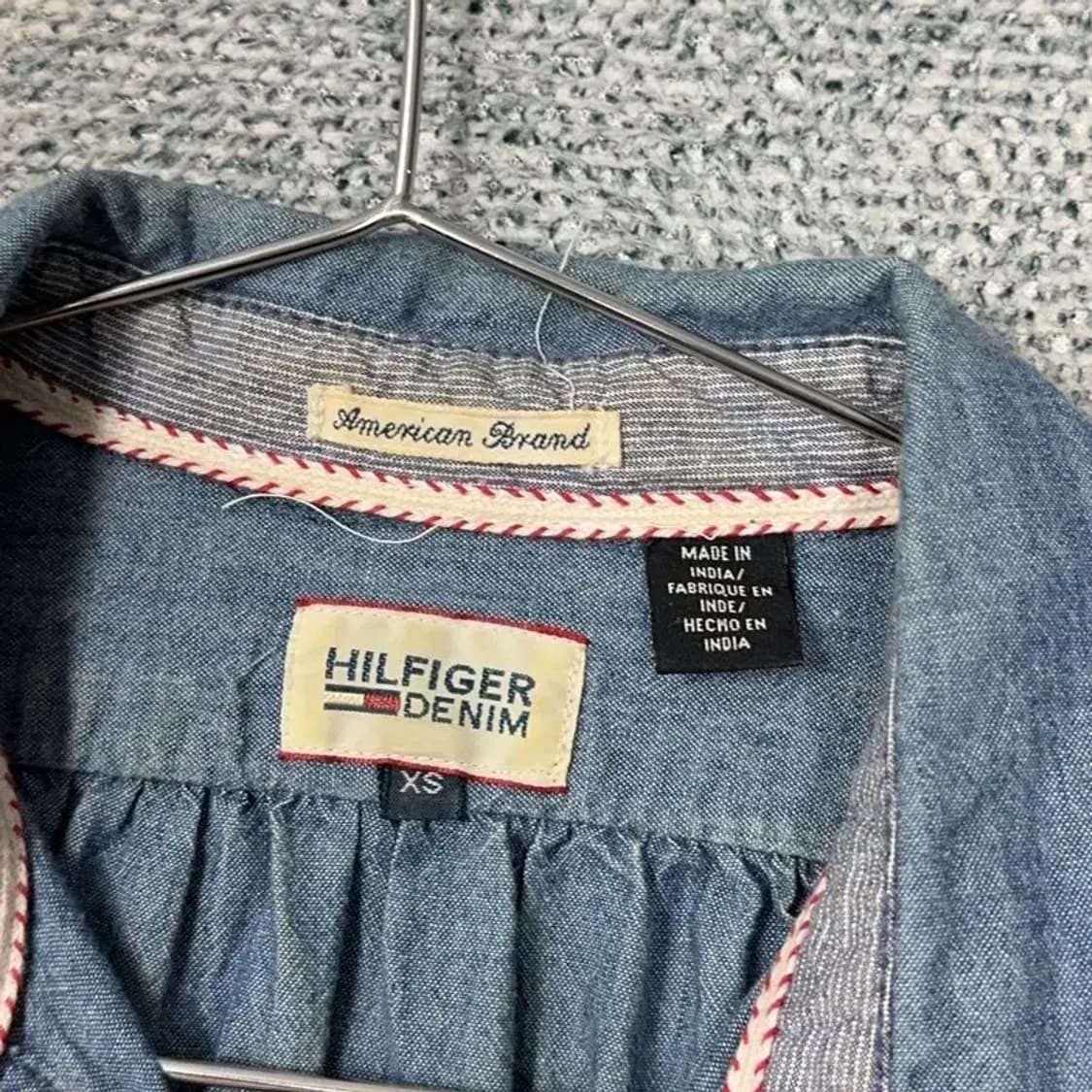 타미힐피거 여성 포켓 데님 셔츠 XS 상품이미지5