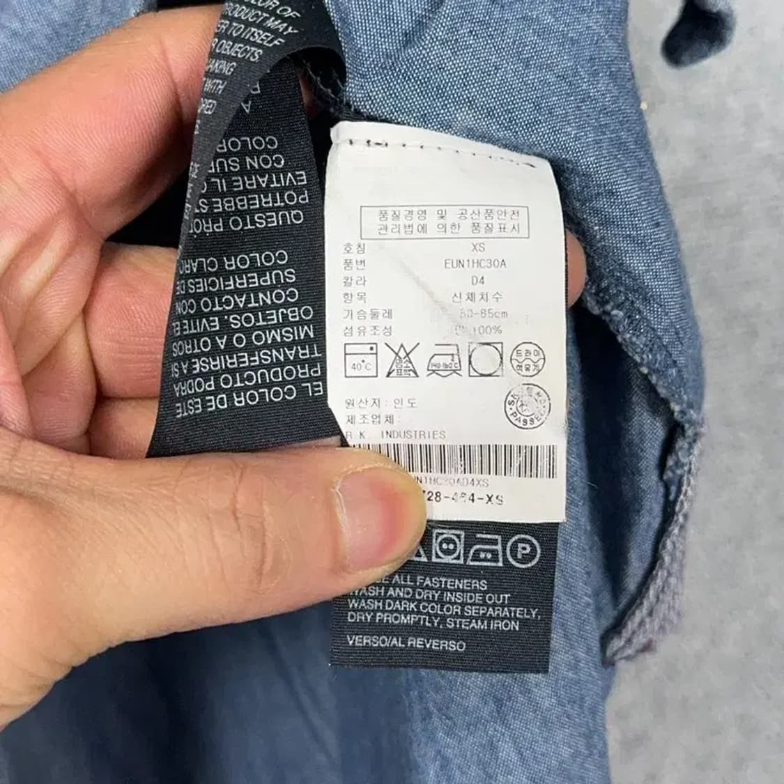 타미힐피거 여성 포켓 데님 셔츠 XS 상품이미지6