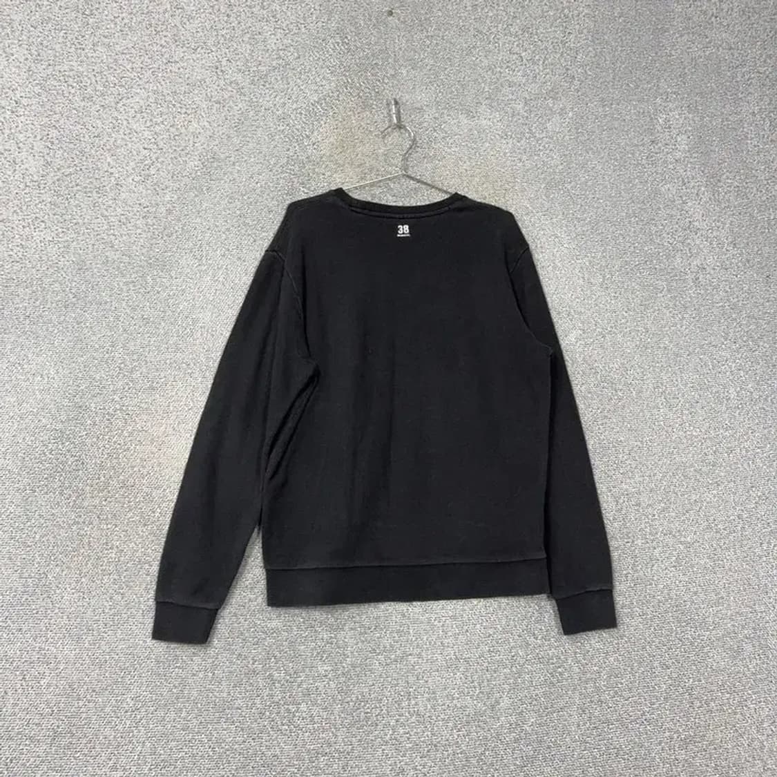 캉골 로고 블랙 맨투맨 L 상품이미지2