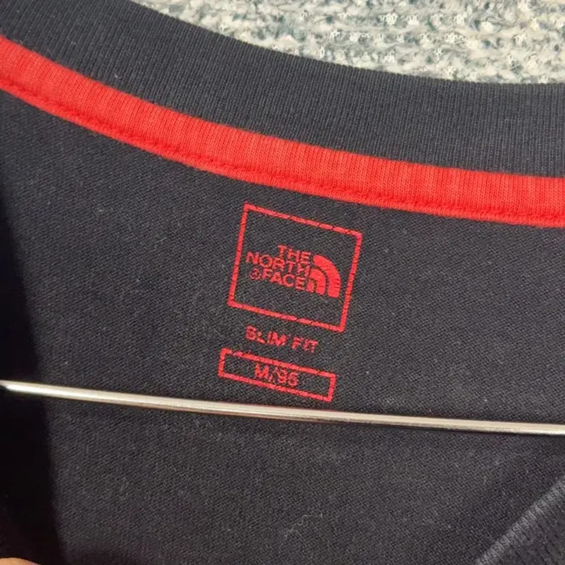 노스페이스 프린팅 네이비 긴팔티 M 상품이미지3