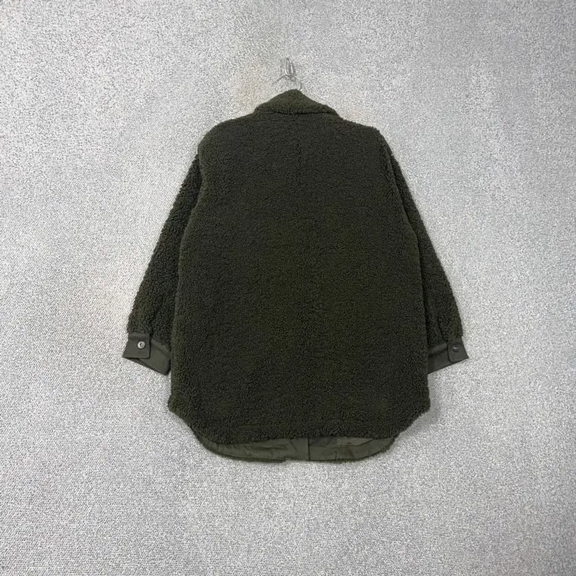 자라 카키 포켓 뽀글이 양털 여성 오버핏 후리스 S 상품이미지2