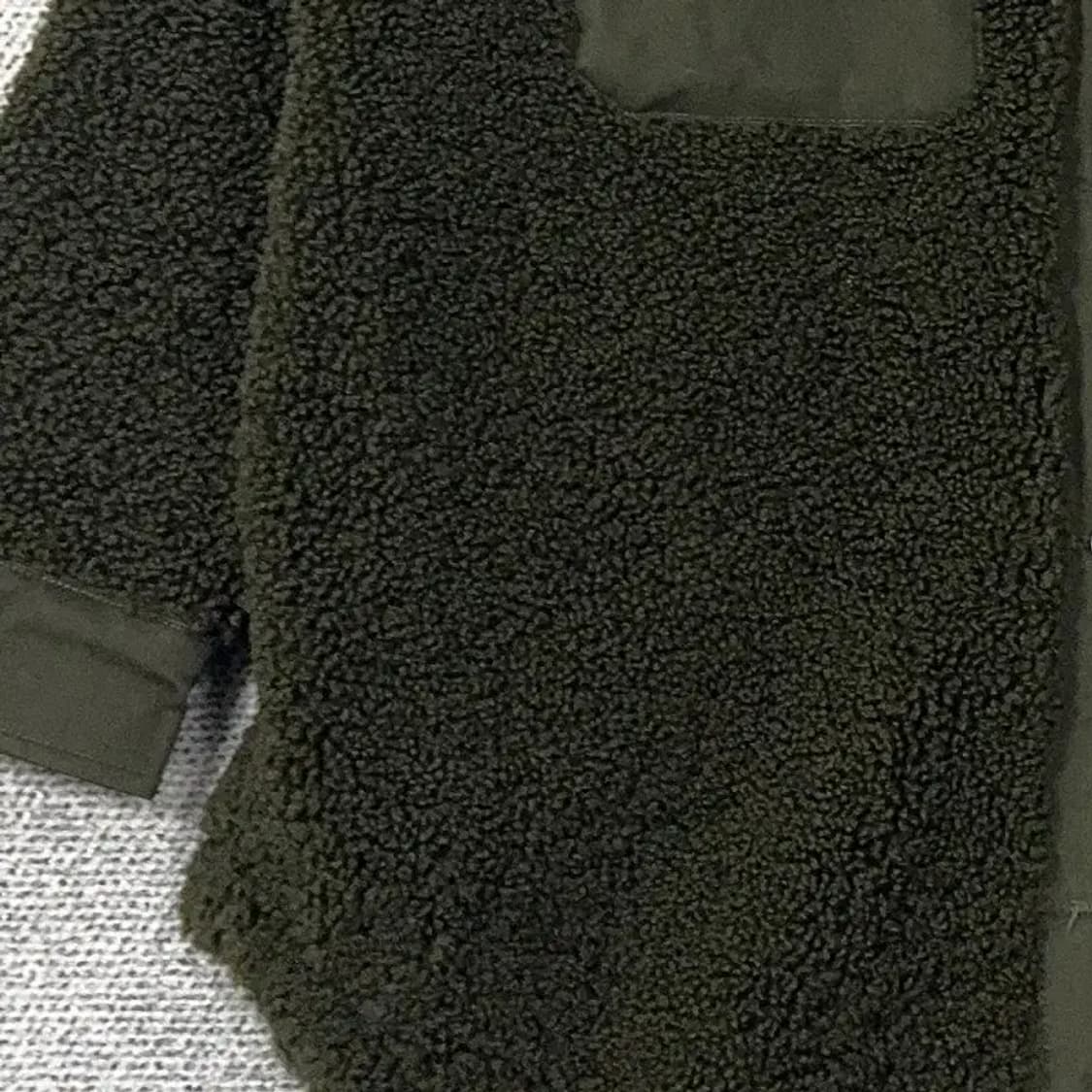 자라 카키 포켓 뽀글이 양털 여성 오버핏 후리스 S 상품이미지3