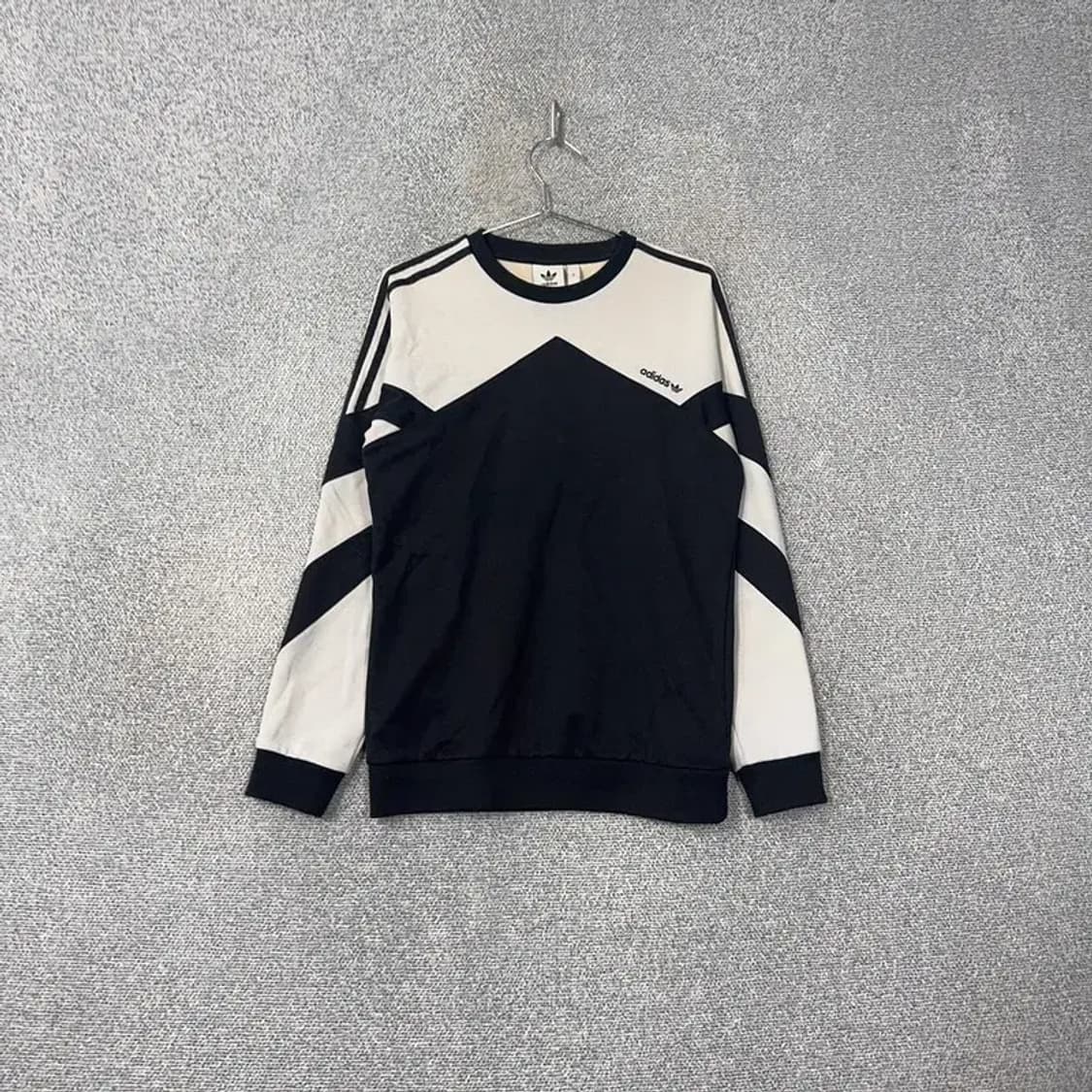 아디다스 빈티지 투톤 로고 맨투맨 S 상품이미지1