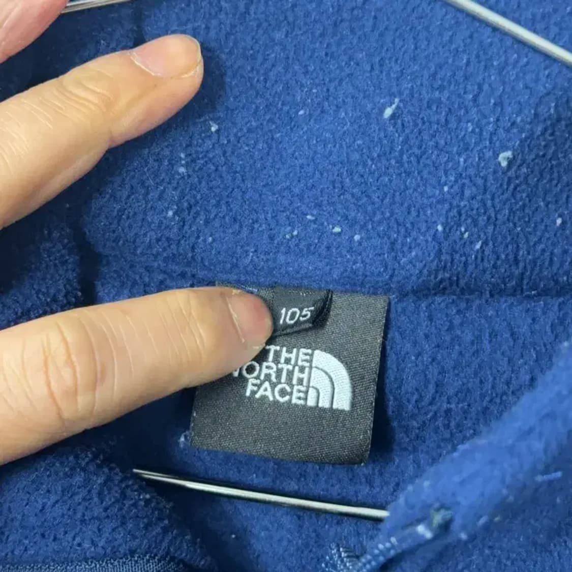 노스페이스 네이비 로고 기모 후리스 집업 XL 상품이미지3