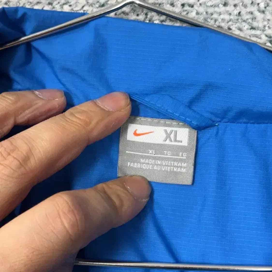 나이키 블루 로고 빈티지 올드스쿨 바람막이 XL 상품이미지4