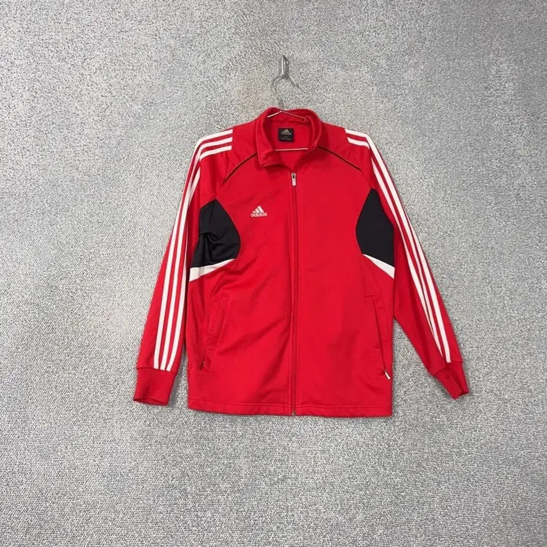 아디다스 레드 오리지날 로고 삼선 트랙탑 집업 95 상품이미지1