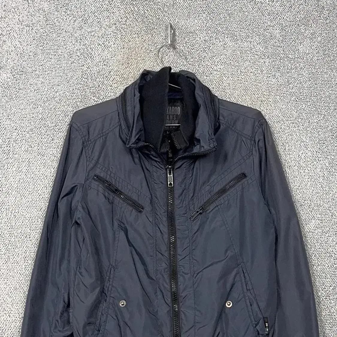 버커루 테크웨어 남성 네이비 나일론 집업 자켓 L 상품이미지3