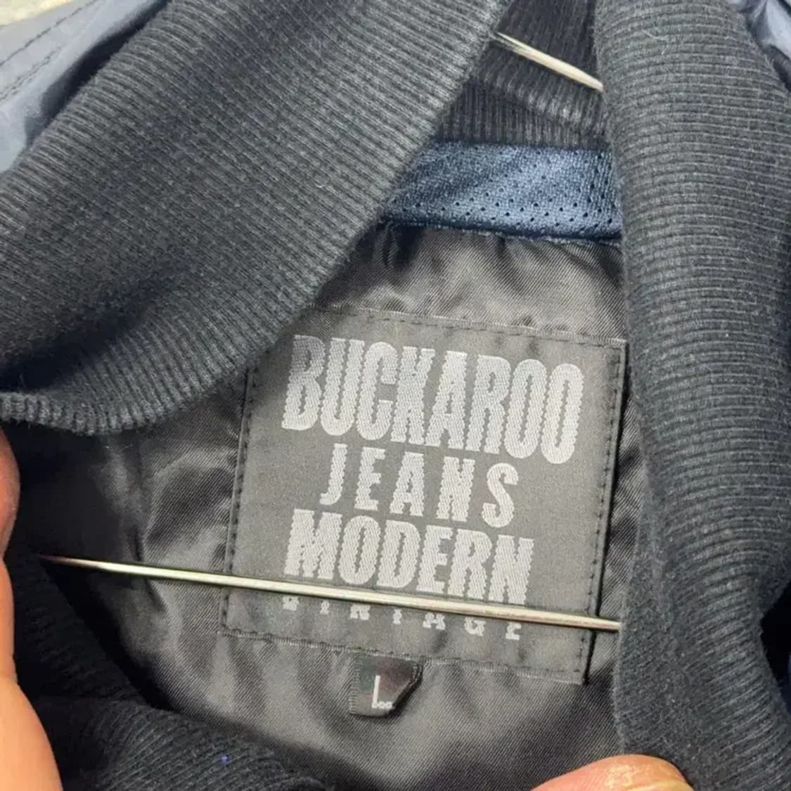 버커루 테크웨어 남성 네이비 나일론 집업 자켓 L 상품이미지5