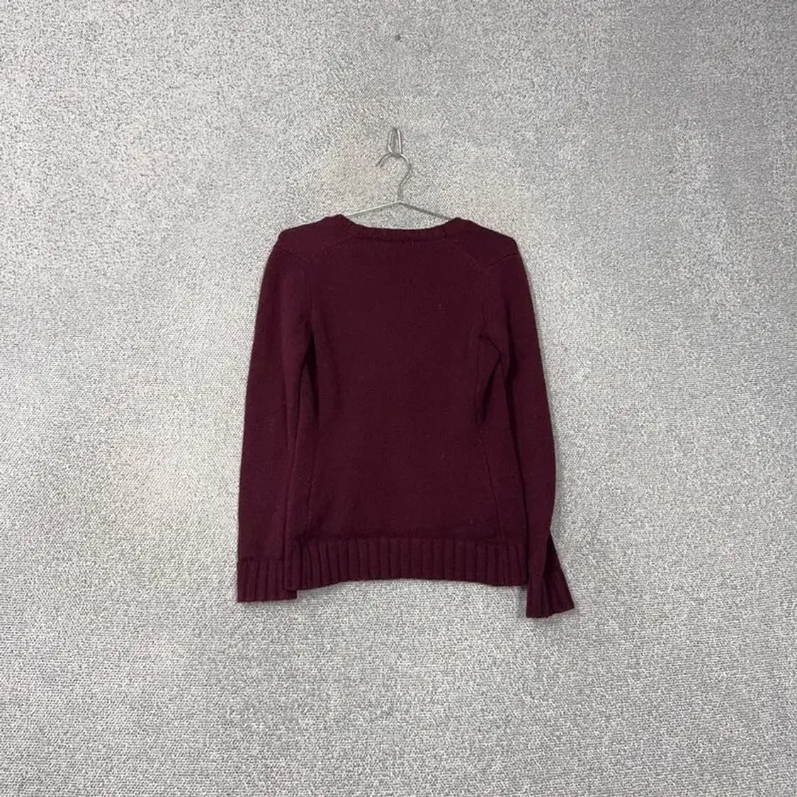 시스템 여성 한섬 캐주얼 버건디 니트 가디건 상품이미지2