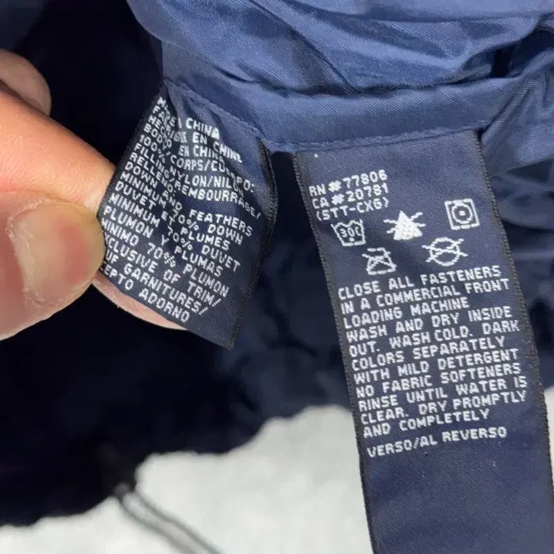 타미 진스 빈티지 멀티컬러 로고 패딩 점퍼 S 상품이미지4