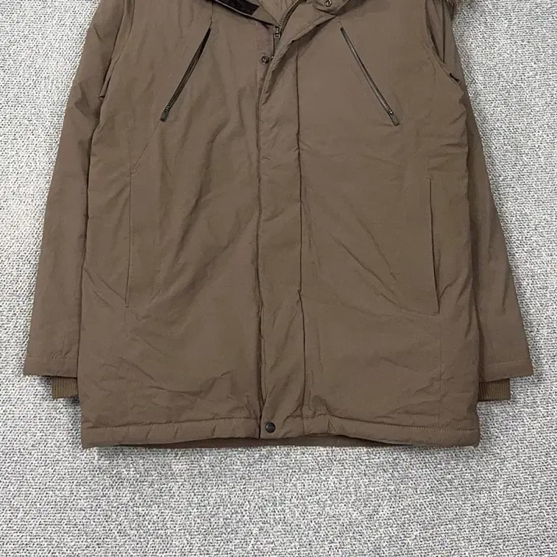 K2 남성 연브라운 라쿤털 구스다운 거위털 방한 패딩 점퍼 100 상품이미지4