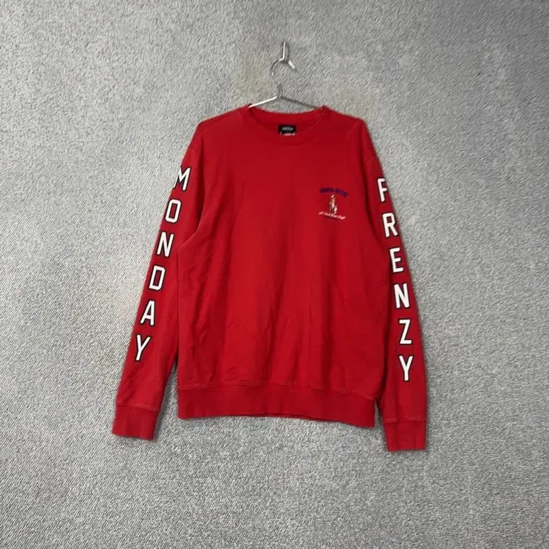 그루브라임 프린팅 레드 맨투맨 XL 상품이미지1